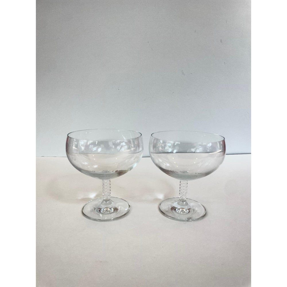 Vintage Schott-Zwiesel Escapada Champagne /Dessert Glass Coupes Set‎ of 2